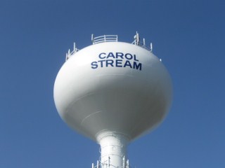 Carol Stream water tower